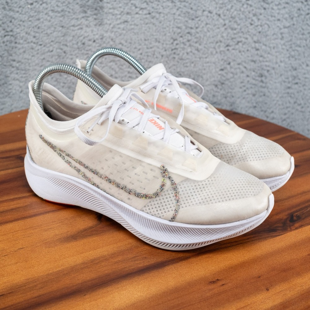 Nike Zoom Fly 3 AW Women's Size 7.5 White Lava Glow Shoes Sneakers BV7780-100
